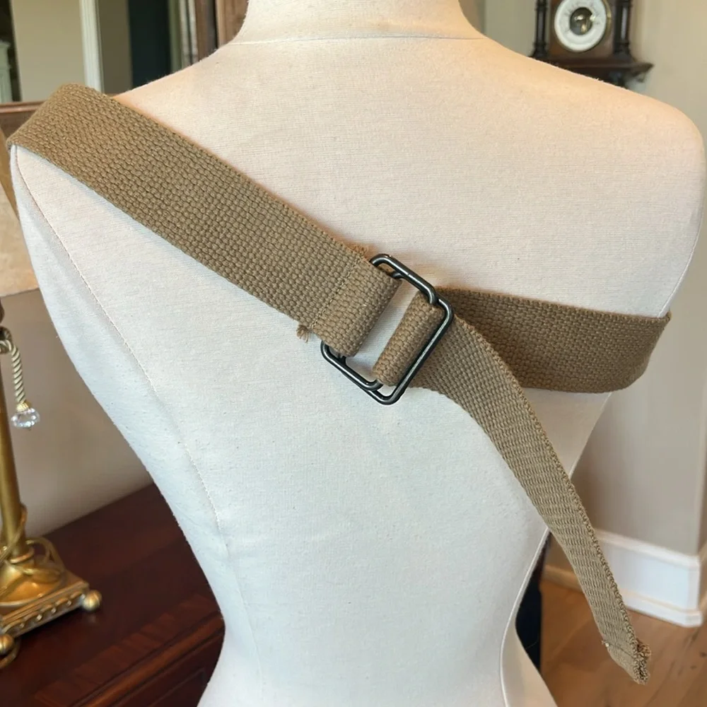 Belt Mens Comfy Tan Canvas Adjustable